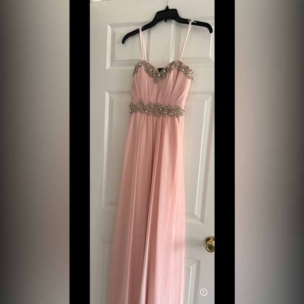 Elegant Pink Kids Dress with Embellished Waist